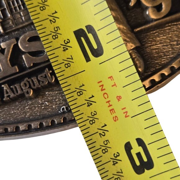 Dodge City Days Belt Buckle 1997 Cowboy Western Kansas Limited Edition - Picture 11 of 11